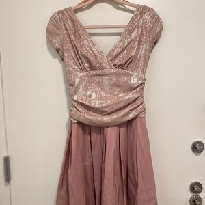 Stunning Pink Tea-length gown